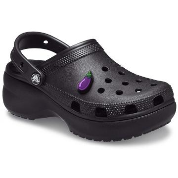 Crocs Women's Classic Platform Klumpa Női Fekete | HU 0087OKIR